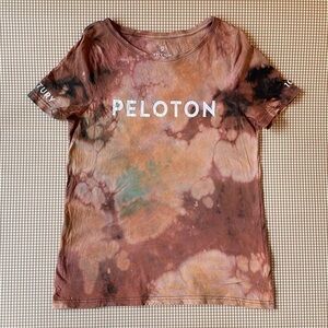 Peloton Tie Dye century short sleeve cotton t-Shirt. Size Large